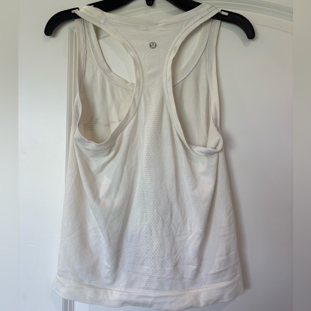 lululemon athletica Cream Racerback Tank Top